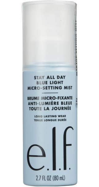 E.l.f. Stay All Day Blue Light Micro-Setting Mist (setting spray-skin refresher)