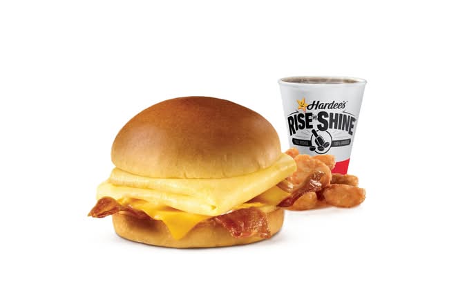 Bacon, Egg & Cheese Brioche Combo