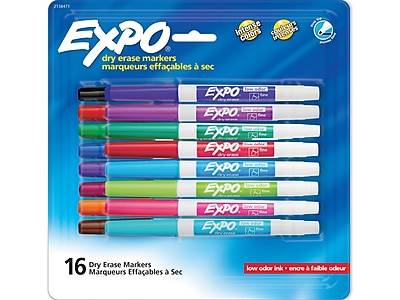 Expo Low Odor Dry Erase Fine Tip Markers ( assorted)