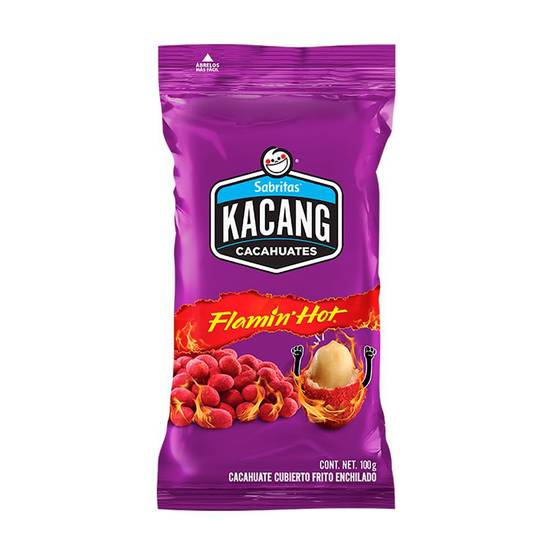 Kacang cacahuates flamin' hot (bolsa 100 g)