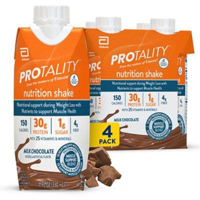 PROTALITY Nutrition Shake, Chocolate (44 fl oz, 4 ct)