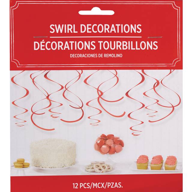 Party City Swirl Decorations (red)