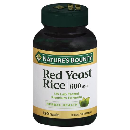 Nature's Bounty 600 mg Red Yeast Rice Supplement (120 ct)