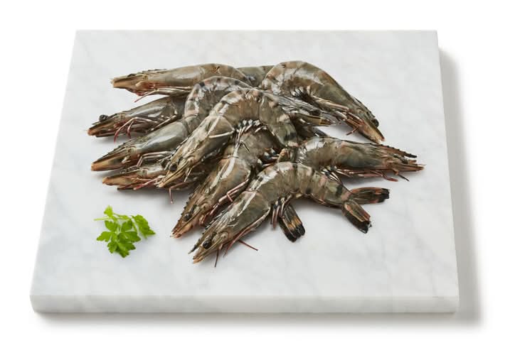 Coles Thawed Raw Black Tiger Prawns