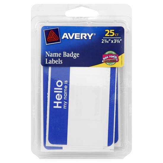 Avery Name Badge Labels (25 ct)