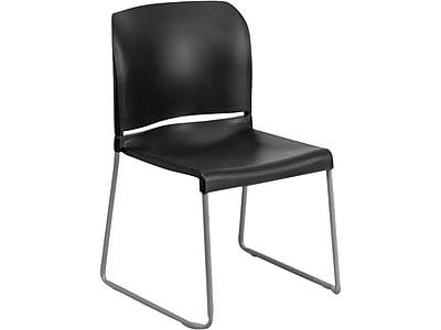 Flash Furniture Hercules Polypropylene Office Stacking Chair (black)