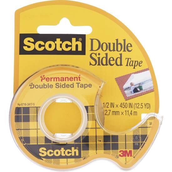 Scotch Double Sided Tape 1/2 in