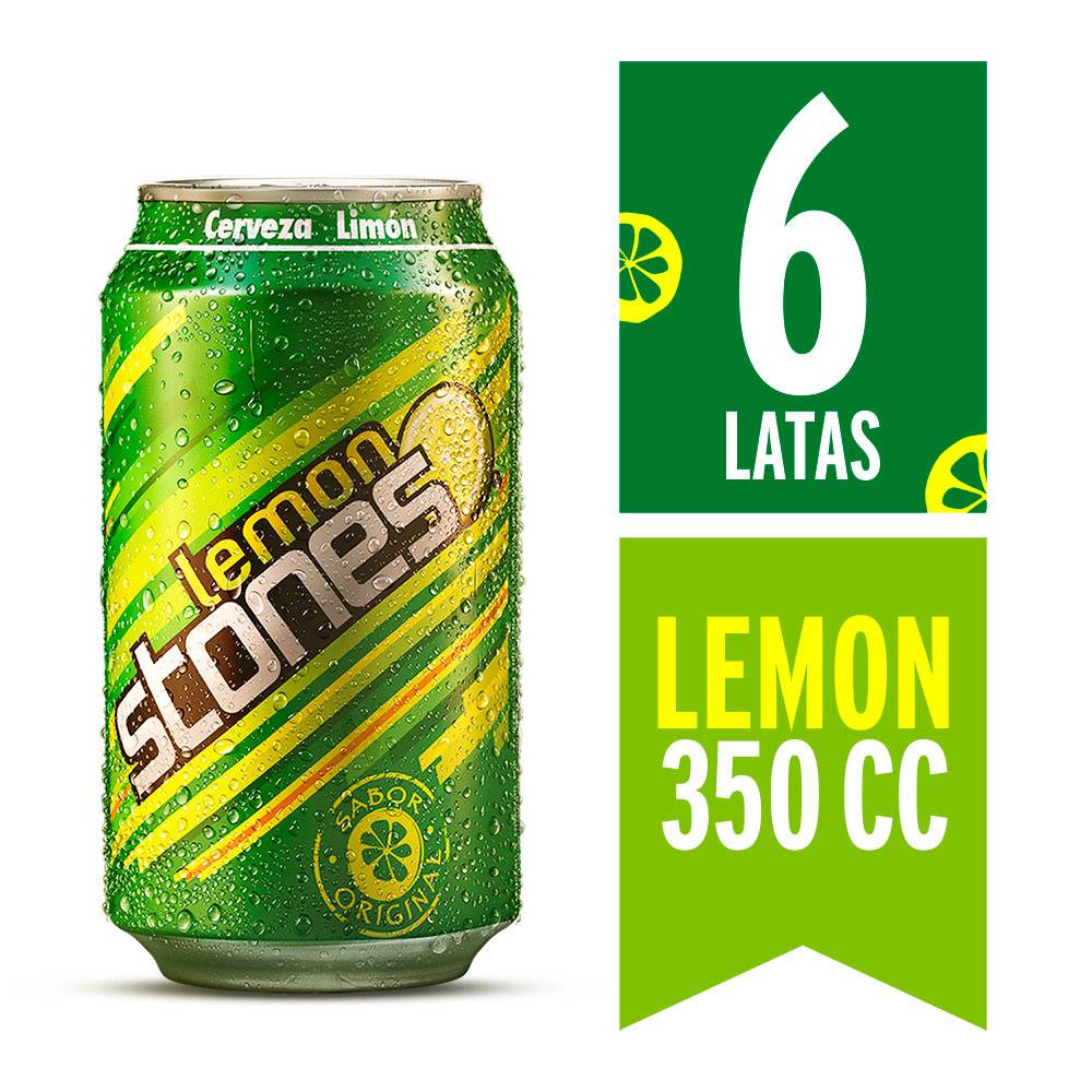 Stones pack cerveza lemon (6 pack, 350 ml)