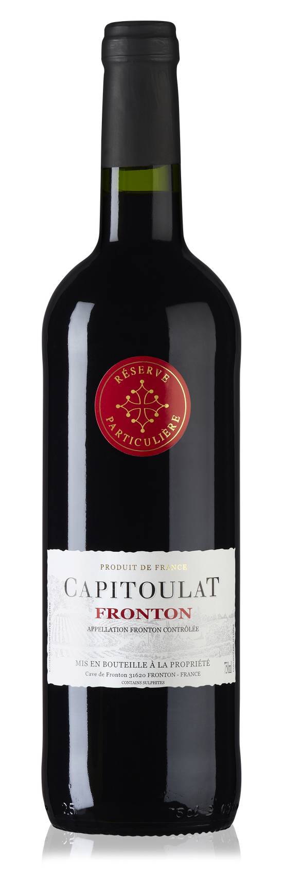 Capitoulat - Vin rouge domestique AOP fronton contrôlée (750 ml)