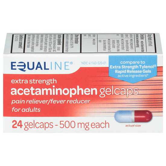 Equaline Extra Strength Acetaminophen 500mg Pain Relivers (24 ct)
