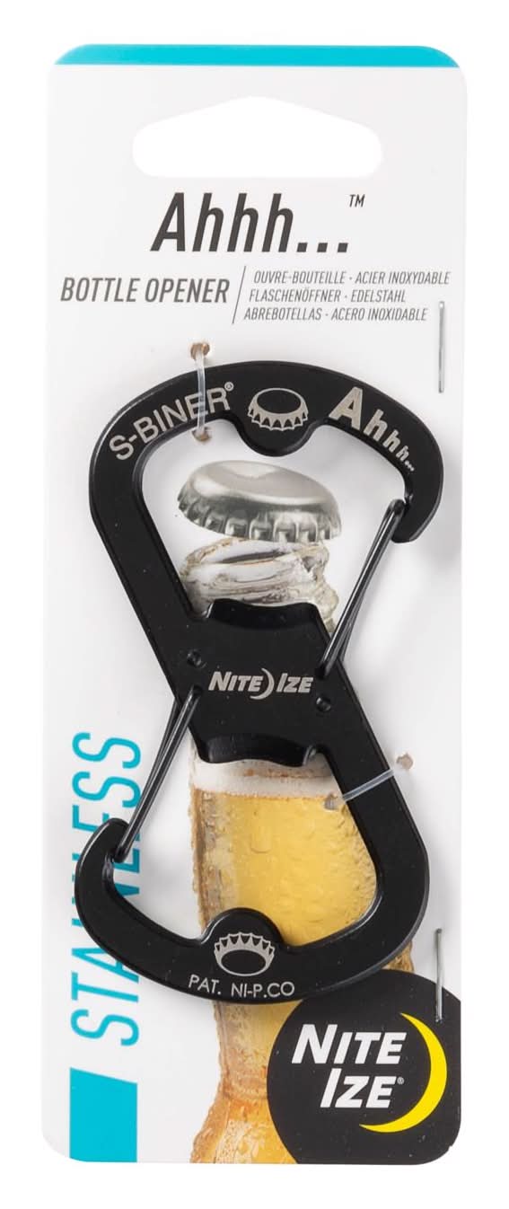 Nite Ize S-Biner Stainless Steel Black S-Biner S-Biner