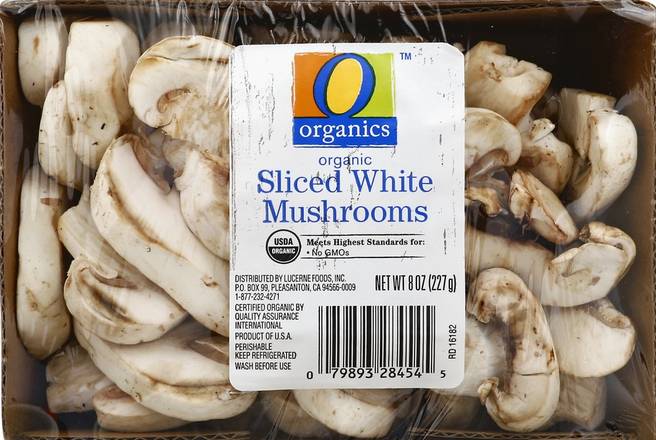 Order O Organics · Organic Sliced White Mushrooms (8 oz) food online from Safeway store, Eureka on bringmethat.com