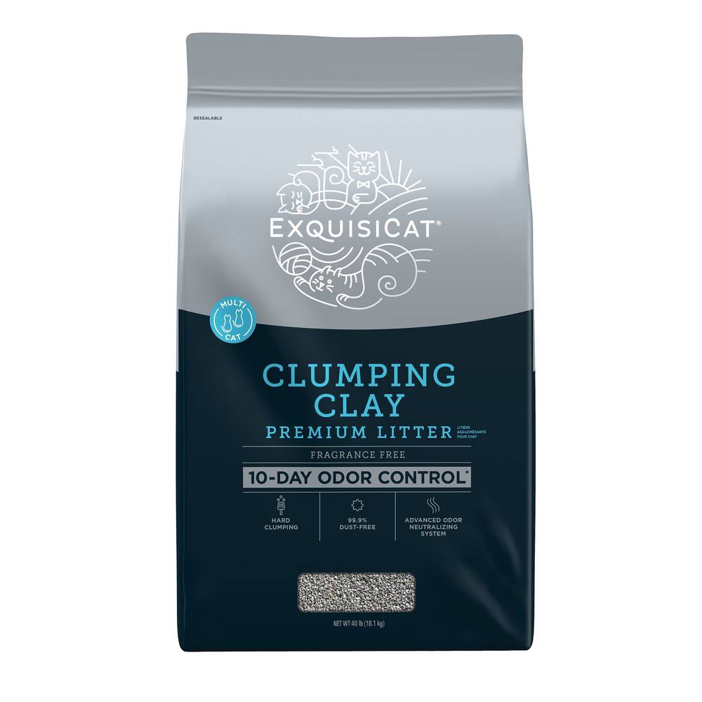 Exquisicat Premium Clumping Multi-Cat Clay Cat Litter