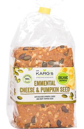 Dr. Karg Organic Crispbread Cheese and Pumpkin Seed (200g)