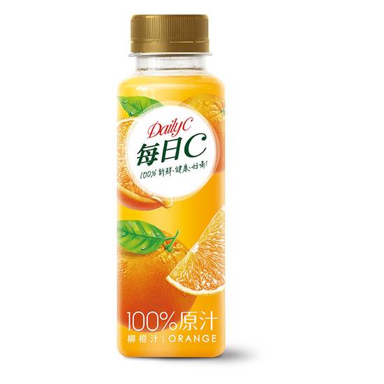 每日C100%柳橙汁瓶310
