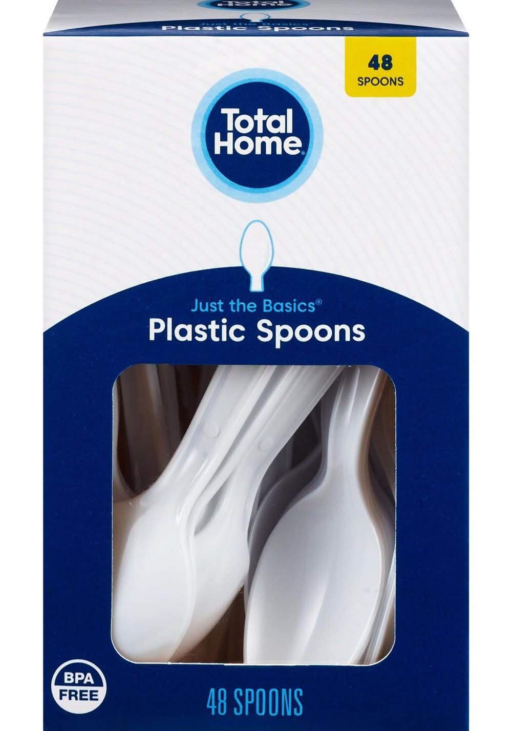 Total Home Plastic Spoons (48 ct)