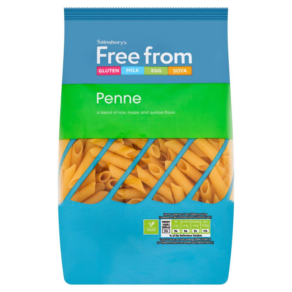 Sainsbury's Deliciously Free From Penne pasta 500g
