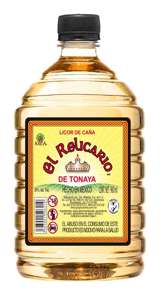 El Relicario · Destilado de caña de tonaya (960 ml)