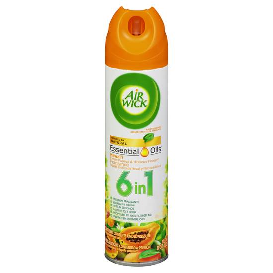 Air Wick Essential Oils 6 in 1 Exotic Papaya & Hibiscus Flower Fragrance Air Freshener