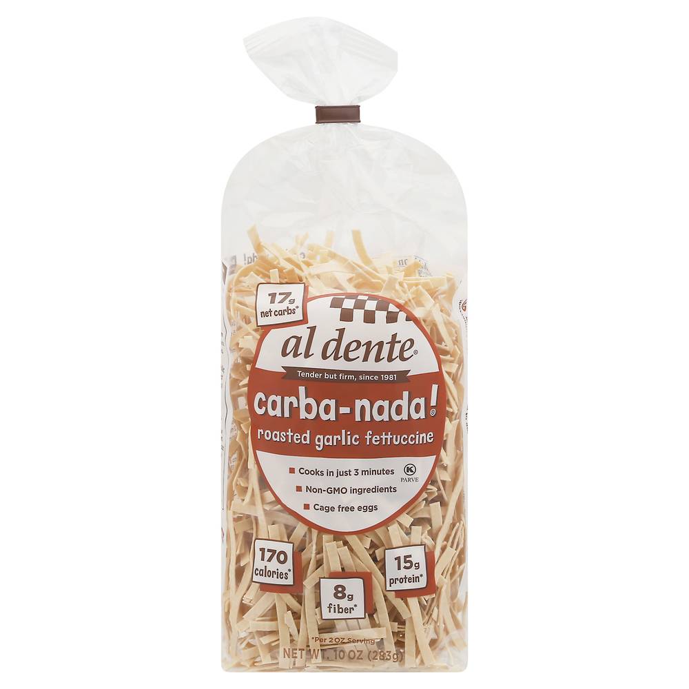 Al dente Carba-Nada! Roasted Garlic Fettuccine