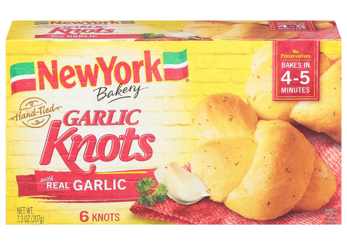 New York Bakery Garlic Knots (7.3 oz, 6 ct)
