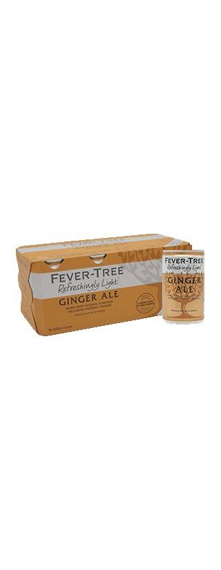Fever-Tree Light Ginger Ale 8x150ml Cans