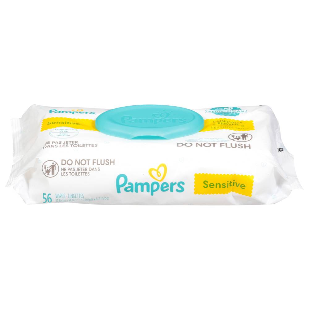 Pampers Sensitive Baby Wipes (56 ct)