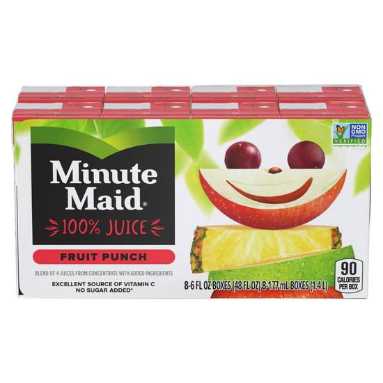 Minute Maid Fruit Punch 100% Juice (8 pack, 6 fl oz)