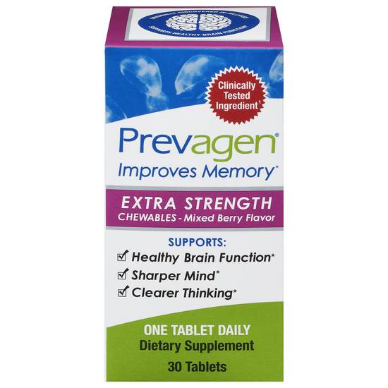 Prevagen Extra Strength Chewable Mixed Berry Flavor (30 ct)