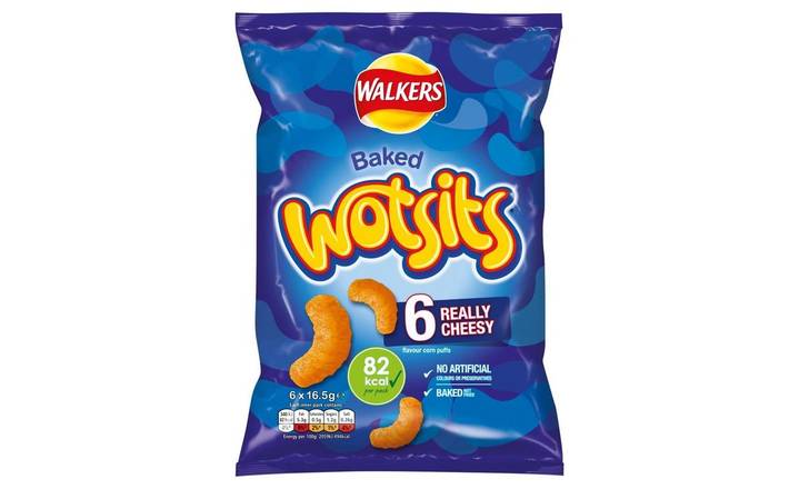 Walkers Wotsits Really Cheesy Multipack Snacks 6 pack (104677)