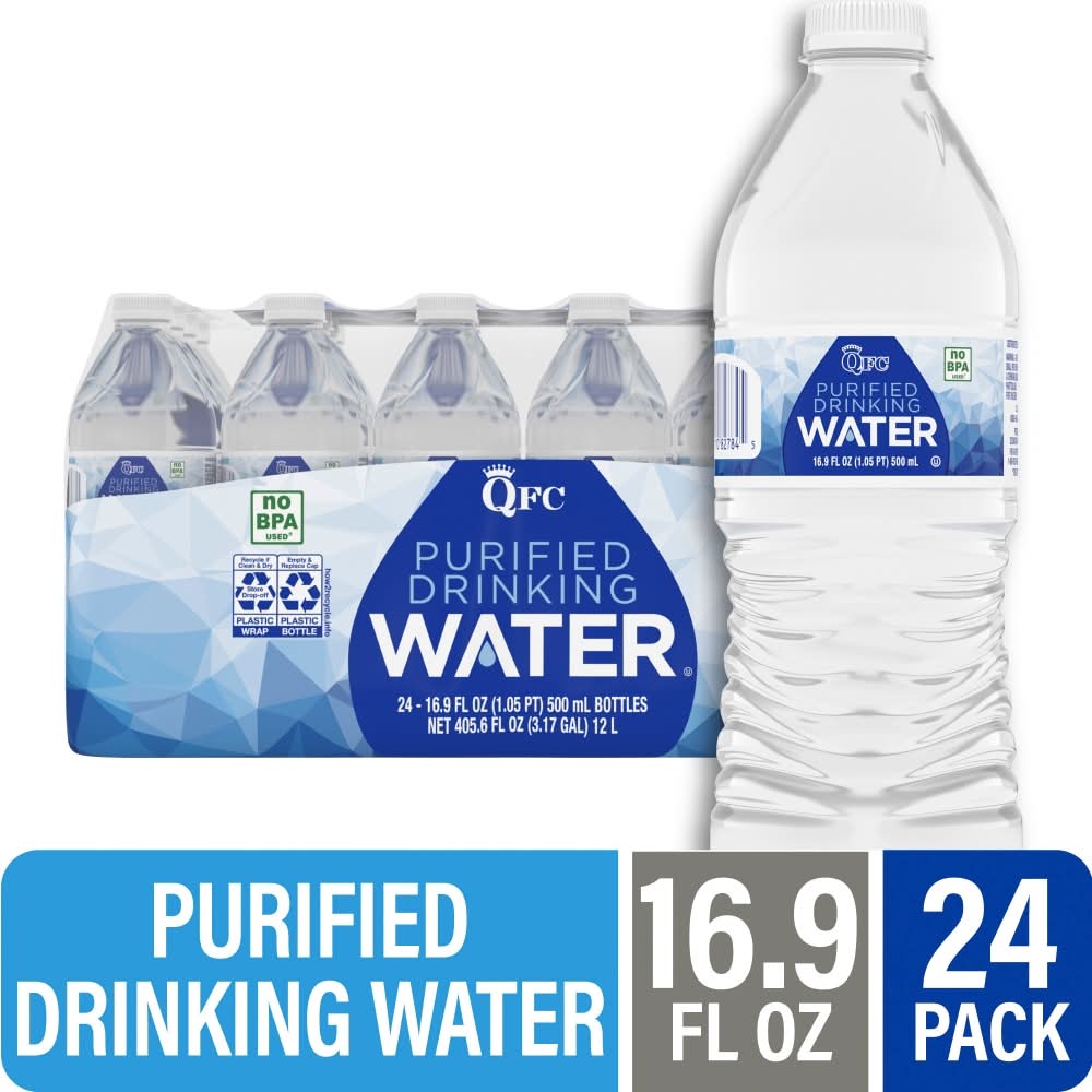 QFC Purified Drinking Water (24 x 16.9 fl oz)