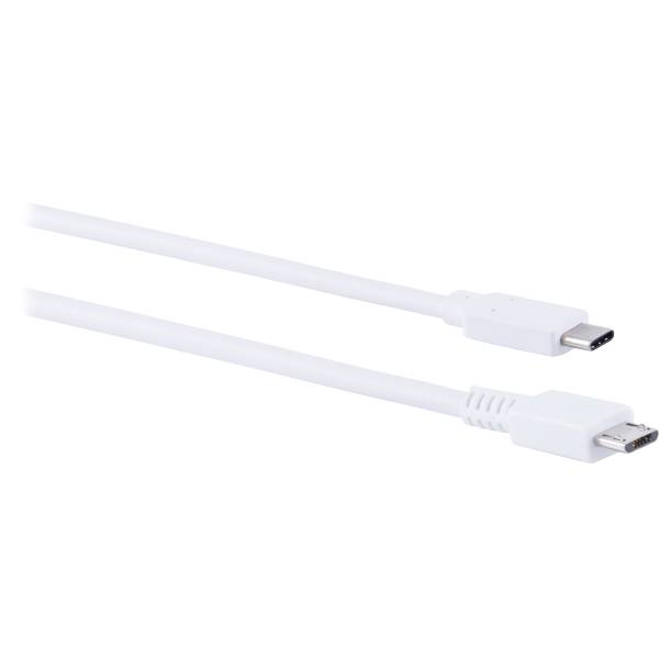 Ativa Usb 2.0 Type C To-Micro Usb Type-B Cable, 3.28', White, 35575