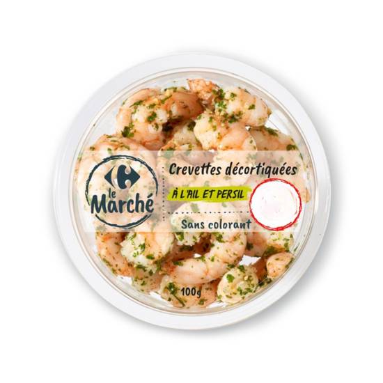 Carrefour - Crevettes décortiquées à l'ail et persil