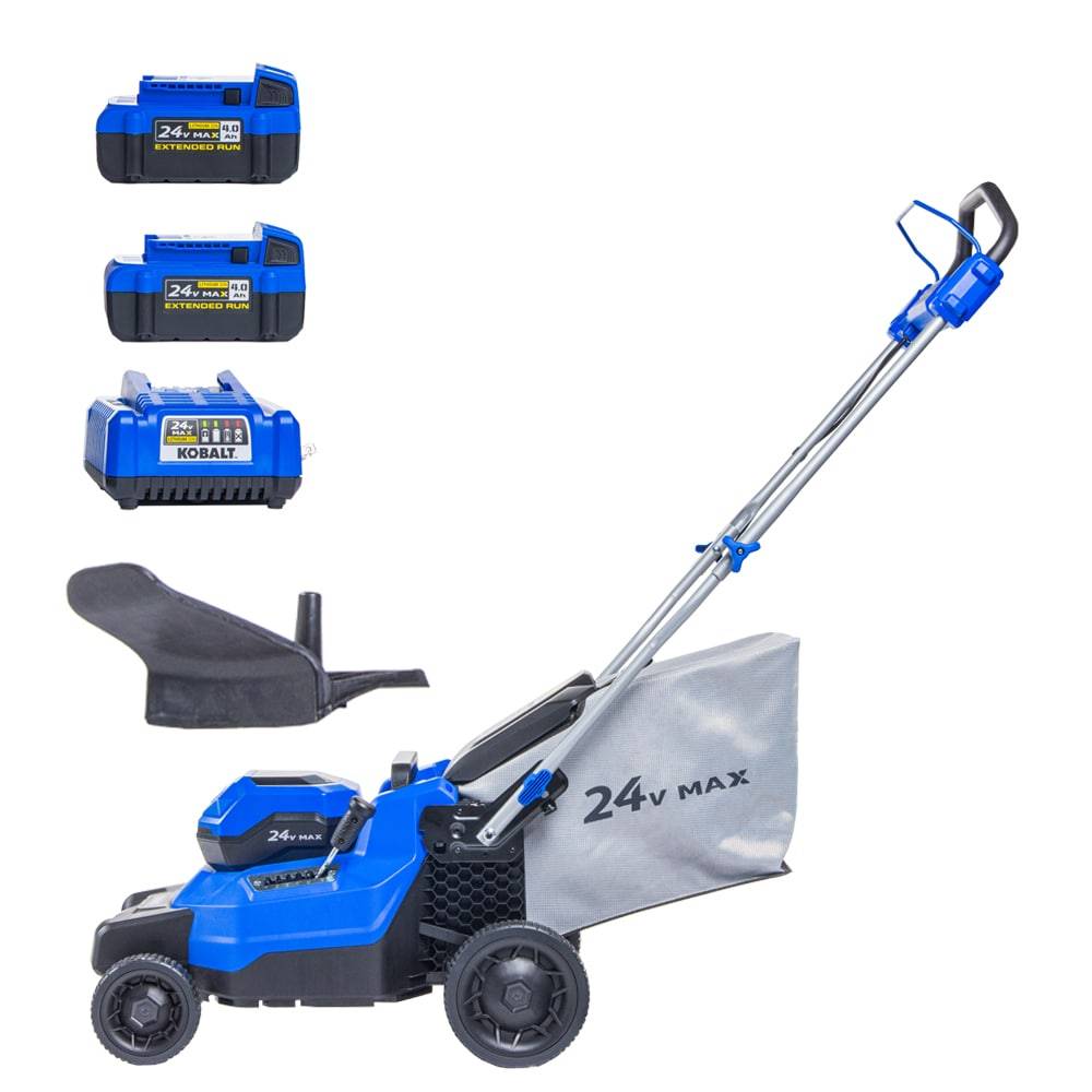 Kobalt 24-Volt 16-in Cordless Push Lawn Mower 4 Ah (2-batteries and charger included)