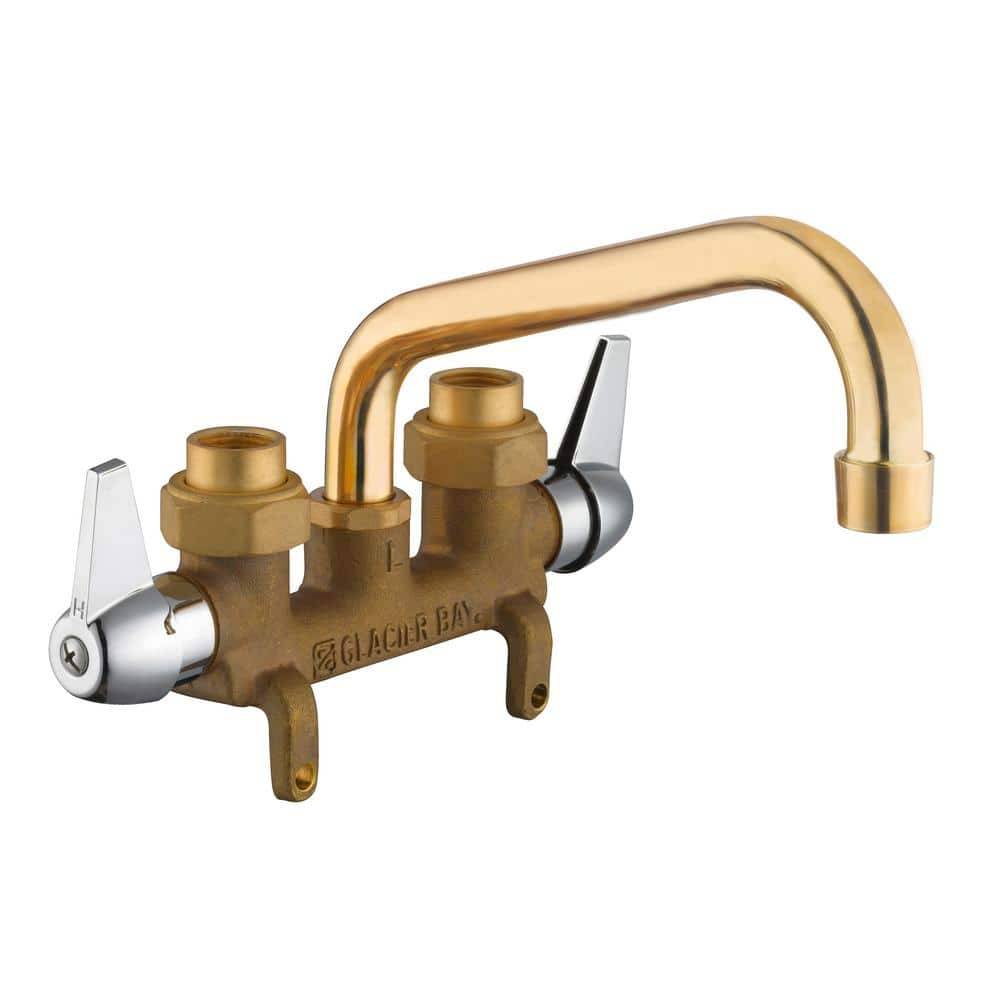 Glacier Bay 2-Handle Laundry Faucet In Rough Brass