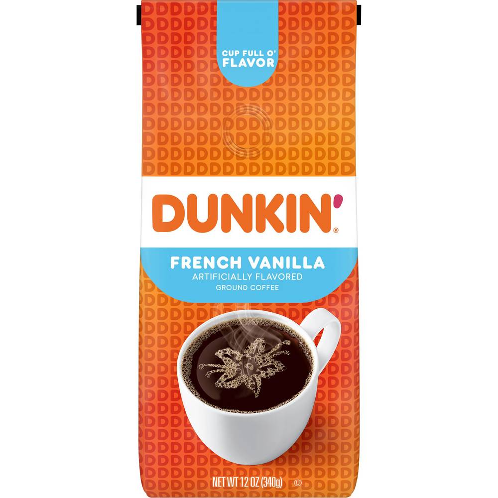 Dunkin' Ground Coffee, French Vanilla (12 oz)
