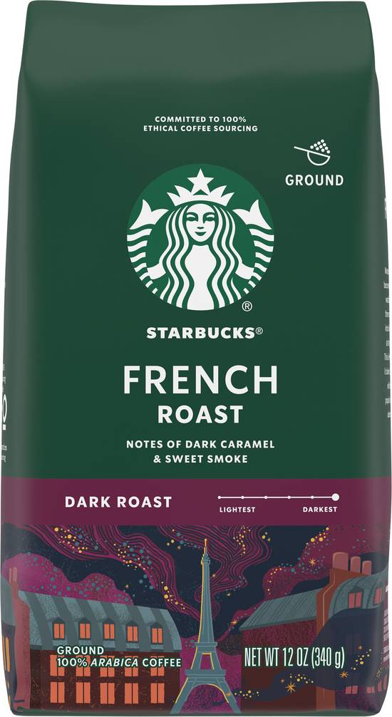 Starbucks French Roast Ground Dark Coffee