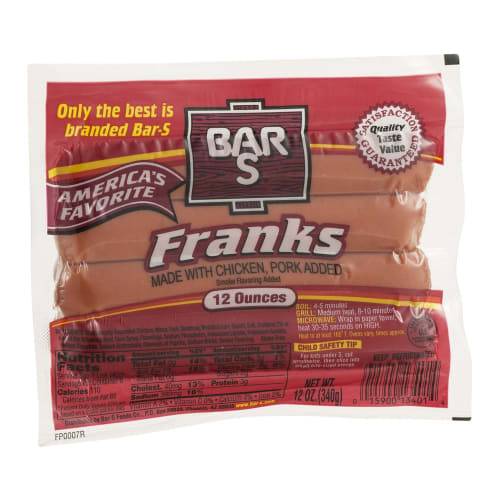 Bar-S Chicken & Pork Franks (12 oz)