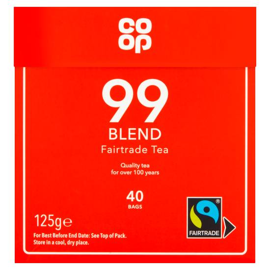 Co-op 99 Blend Fairtrade Tea Bags (125g)