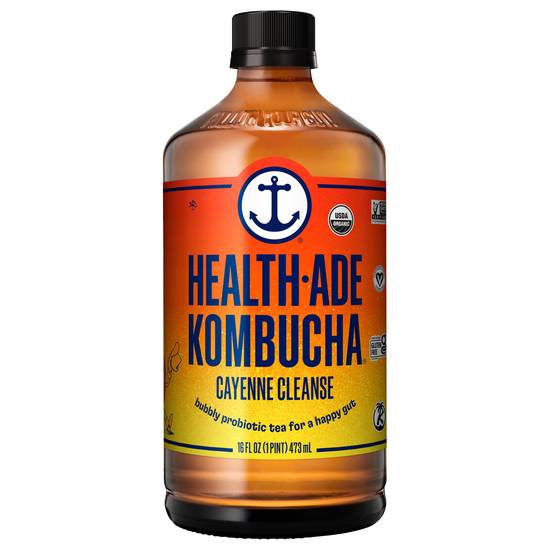 Health-Ade Kombucha Bubbly Probiotic Tea (16 fl oz) (cayenne cleanse)