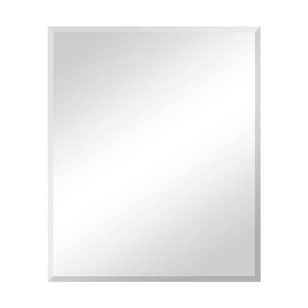 Project Source 20-in W x 24-in H Silver Beveled Frameless Wall Mirror | 68452