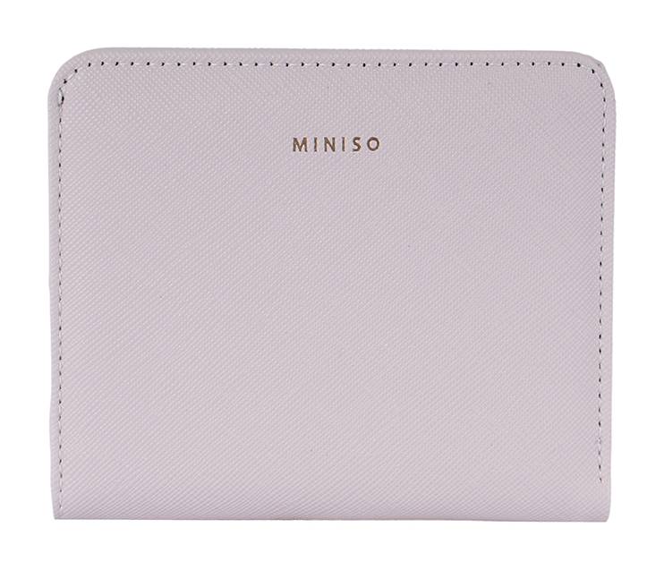 Miniso · Cartera minimalista, 11x2x10 cm, beige