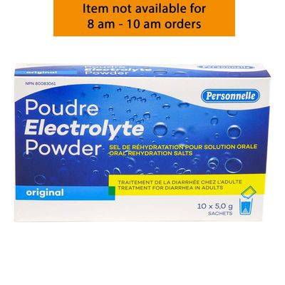 Personnelle poudre d'électrolytes à saveur originale (10x5 g) - original flavour electrolyte powder (10x5 g)