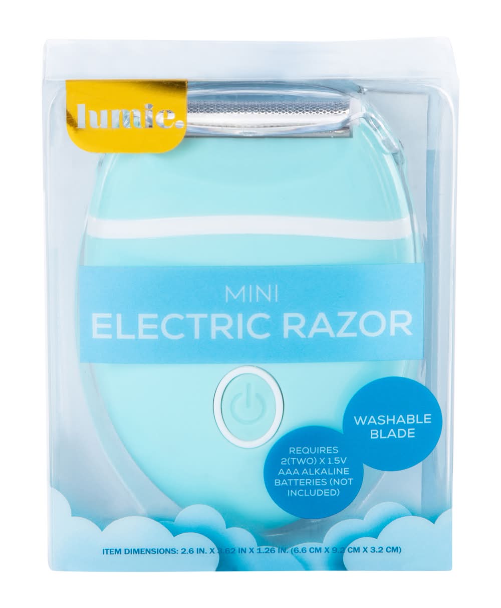 Mini Electric Razor 2.6in x 2.62in Blue