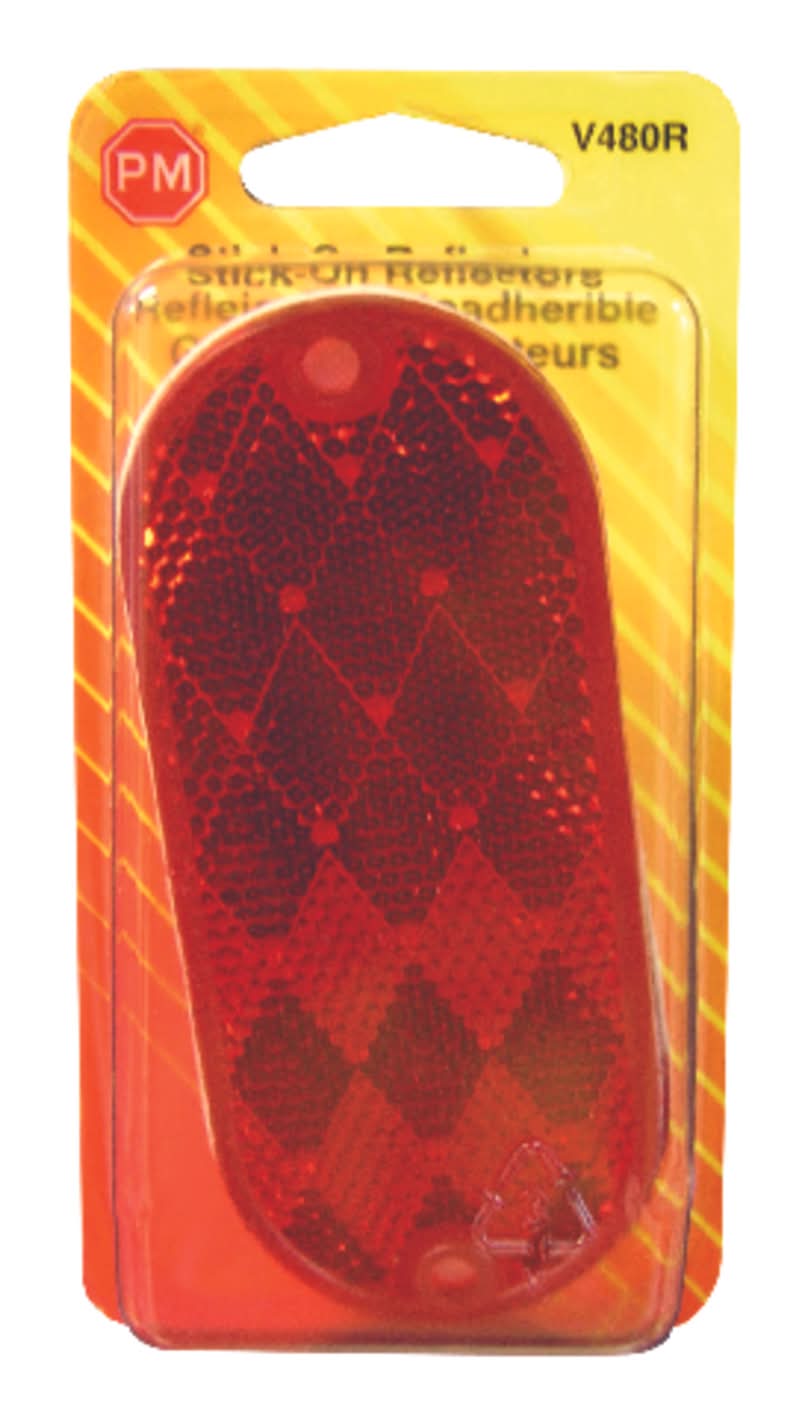 Peterson Red Oblong Reflector 1 Pk