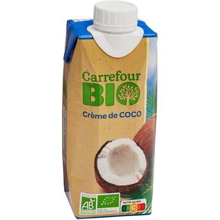 Bio - FID - Creme de coco bio CARREFOUR BIO - la brique de 330mL