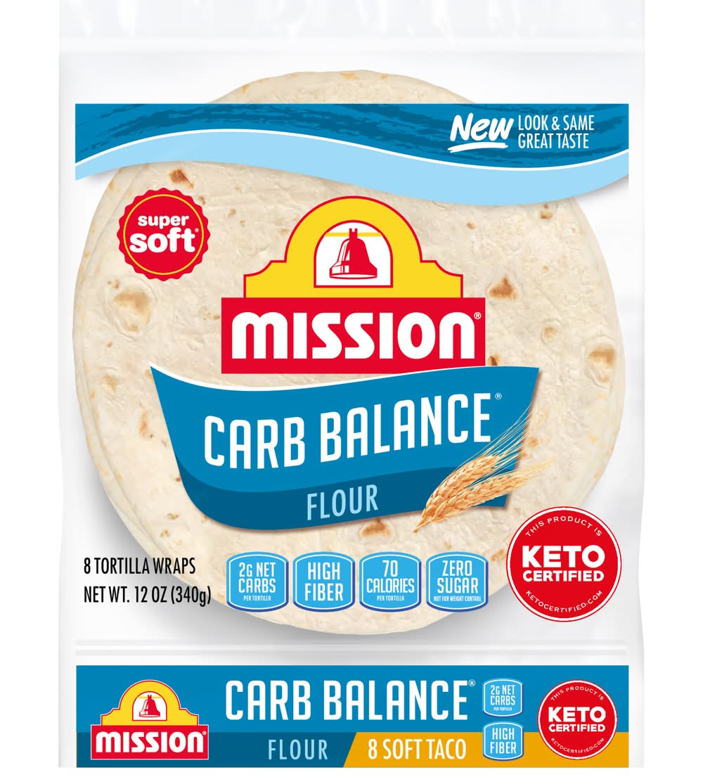 Mission Carb Balance Flour Tortilla Wraps (12 oz, 8 ct)