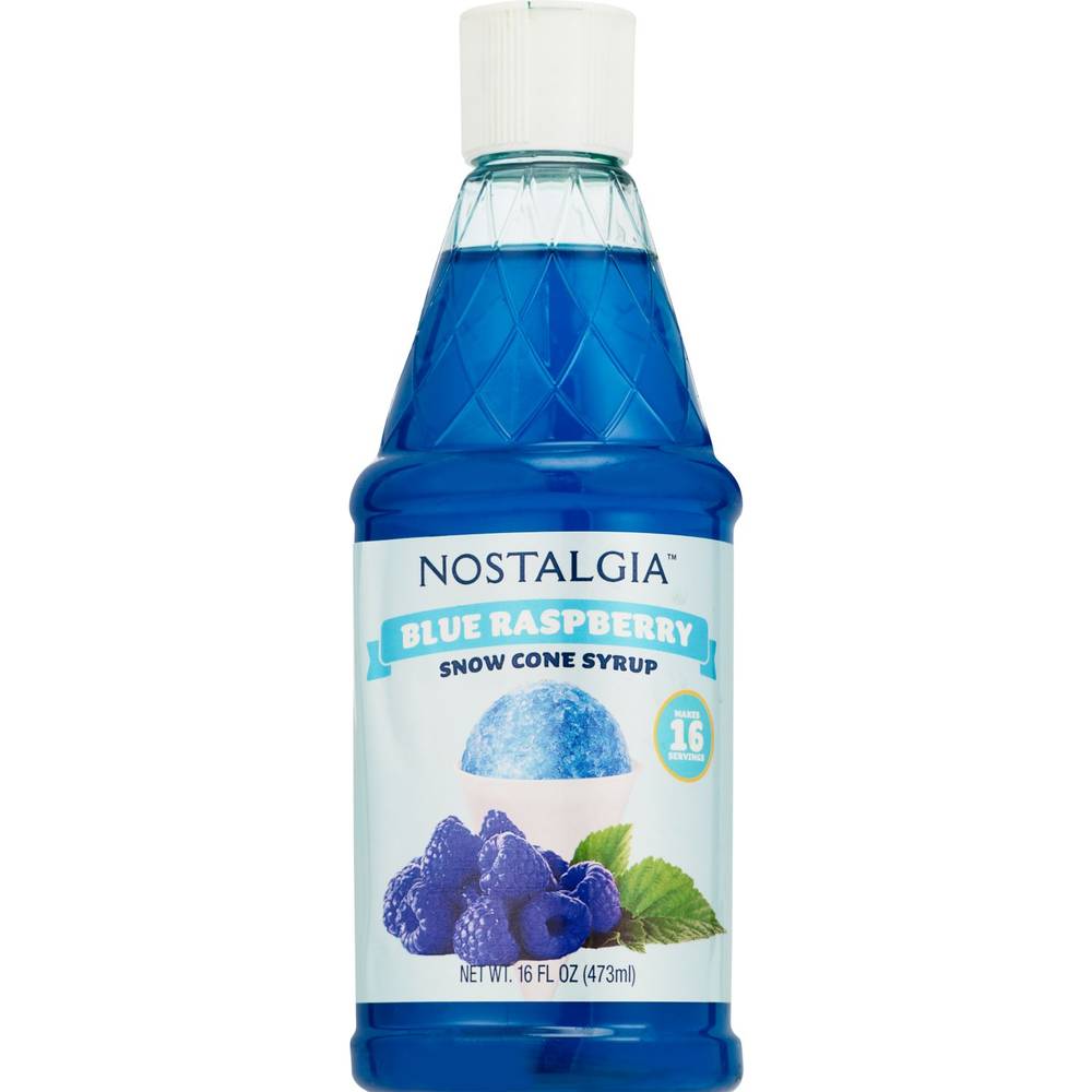 Nostalgia Blue Raspberry Syrup Summer