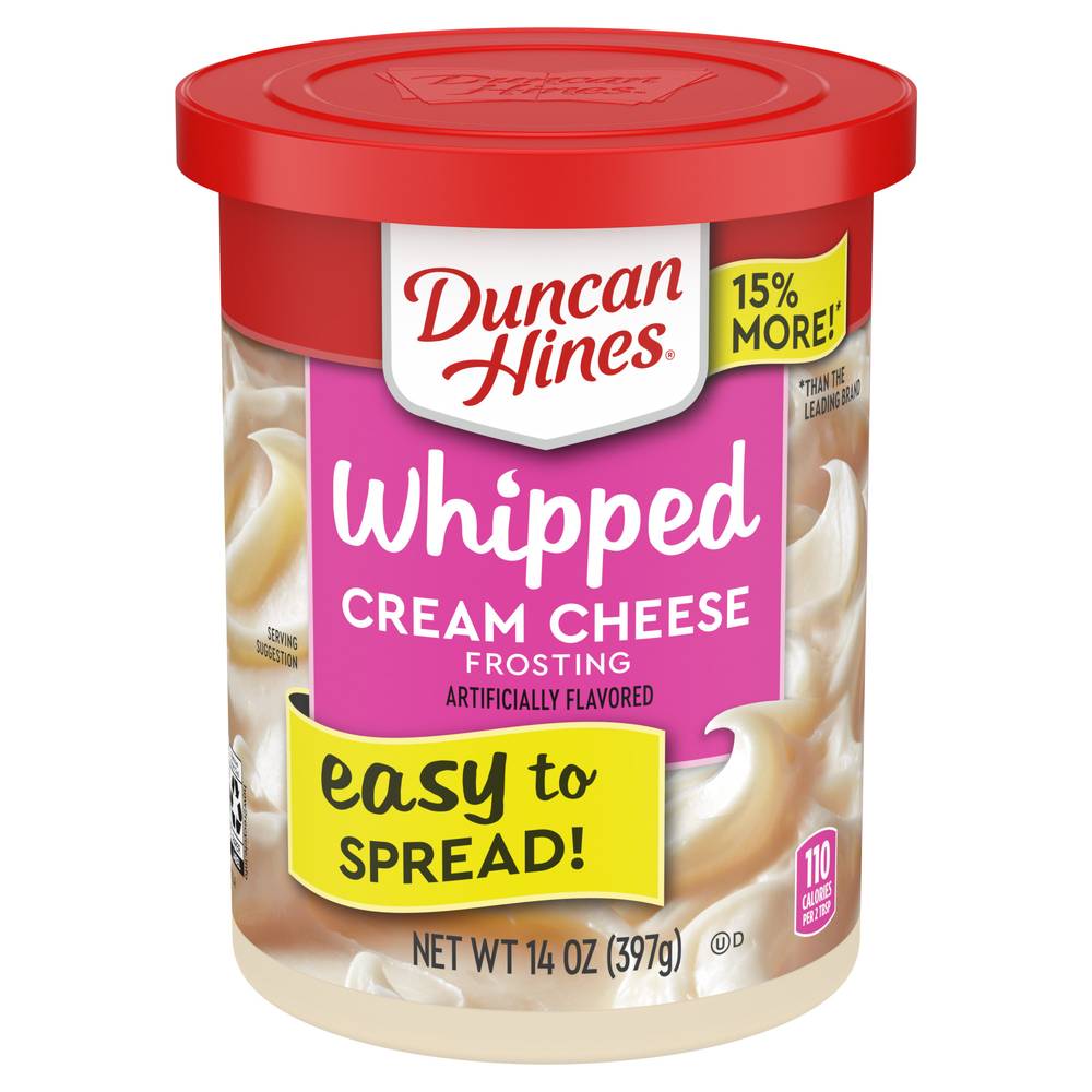 Duncan Hines Whipped Cream Cheese Frosting (14 oz)