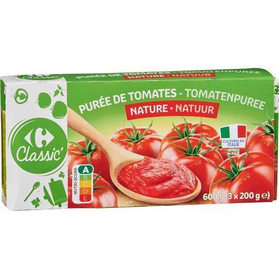 Carrefour Classic' - Purée de tomates nature (3 pièces)